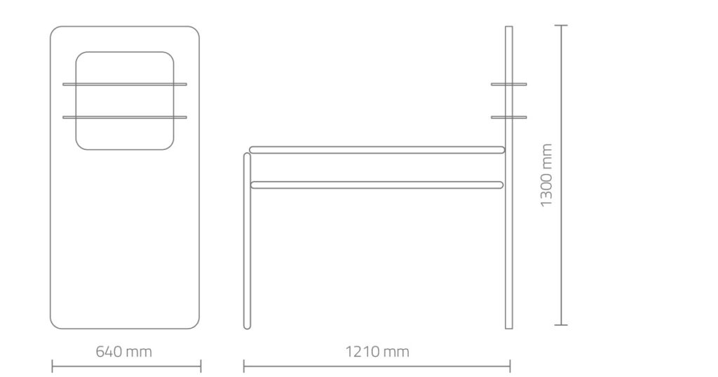 masa za manicur s LED panel